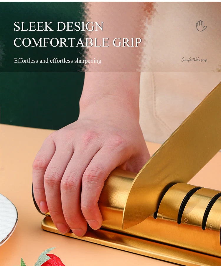 Messerschärfer – Edelstahl Design – Küchen-Essential