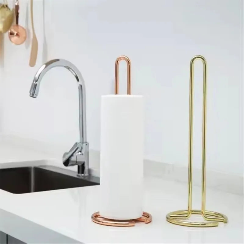 Metall Küchenrollenhalter – Modernes Gold/Roségold Design