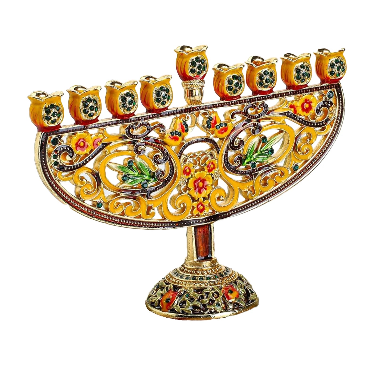 Metall Menorah – Klassisches Zinklegierung Design 17*13*5.5cm