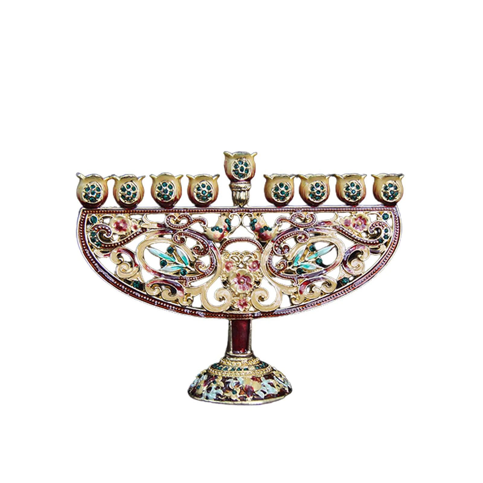 Metall Menorah – Klassisches Zinklegierung Design 17*13*5.5cm