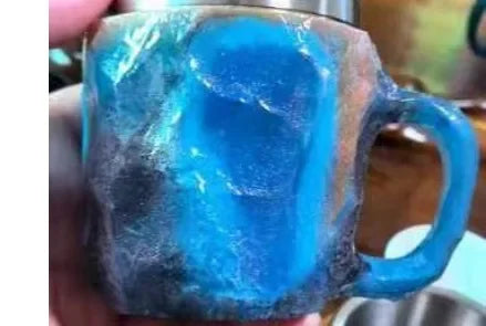 Mineral Crystal Kaffeetasse – Modernes Harzdesign 400ml