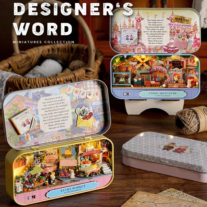 Mini-Puppenhaus – Holz 3D Puzzle – Schlafzimmerdeko