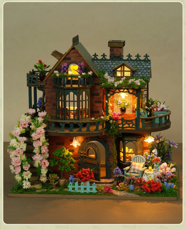 Miniatur Puppenhaus Bausatz – Handgemacht Holz Design