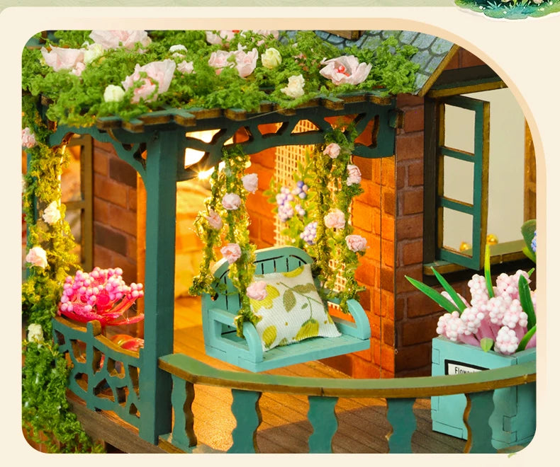 Miniatur Puppenhaus Bausatz – Handgemacht Holz Design