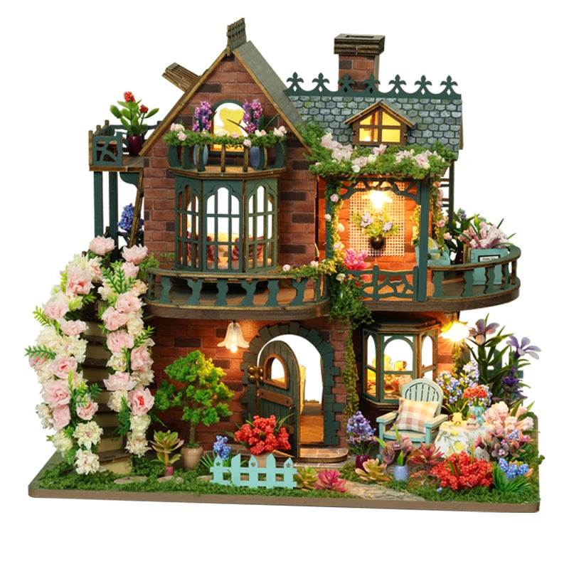 Miniatur Puppenhaus Bausatz – Handgemacht Holz Design