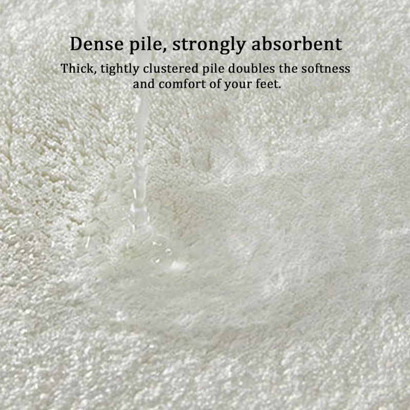 minimalistische mehrfarbige Badematte aus Polyester, 60x90 cm, im modernen Stil