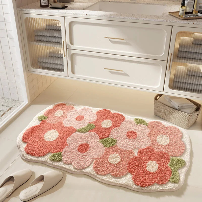 Minimalistische Badematte aus Polyester, Farbe: CFYR-6, Grösse: 60x90 cm, rutschfest und saugfähig