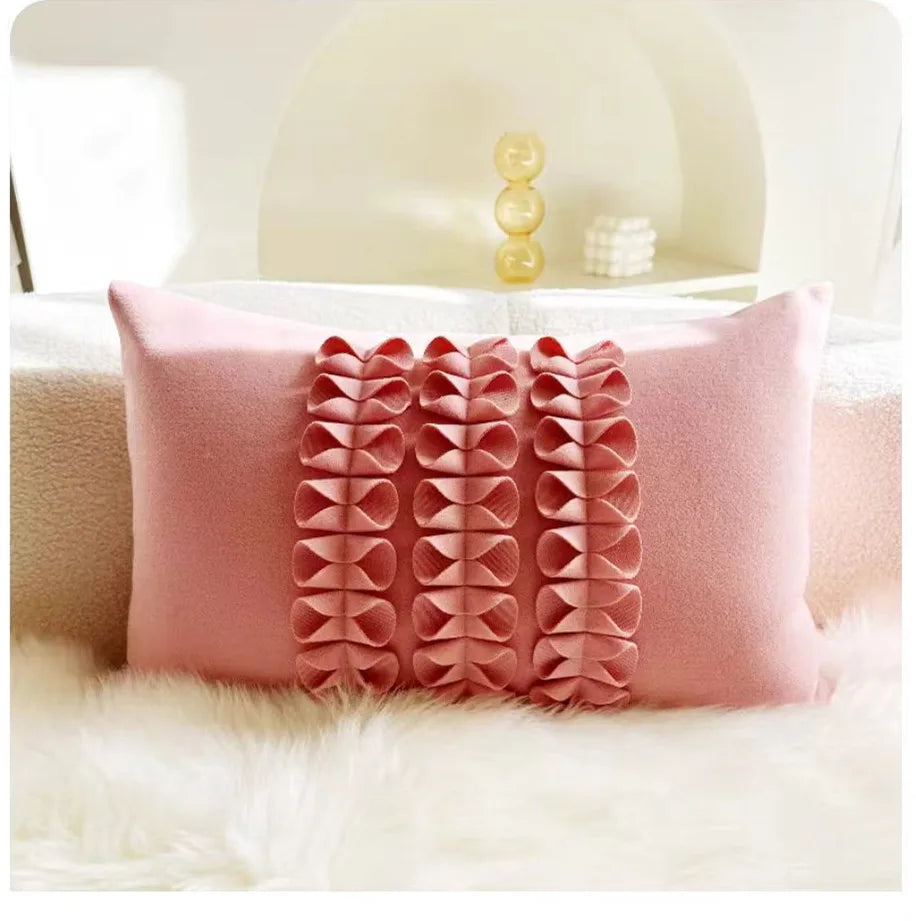 Mittelalterliche Bestickte Samtkissen - Retro Charme 30x50cm