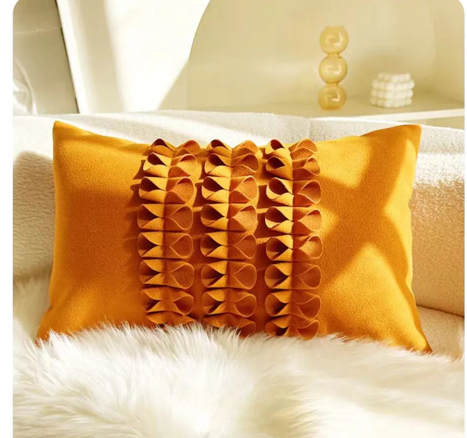 Mittelalterliche Bestickte Samtkissen - Retro Charme 30x50cm