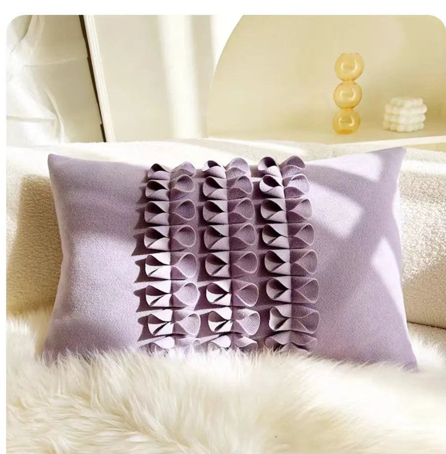 Mittelalterliche Bestickte Samtkissen - Retro Charme 30x50cm