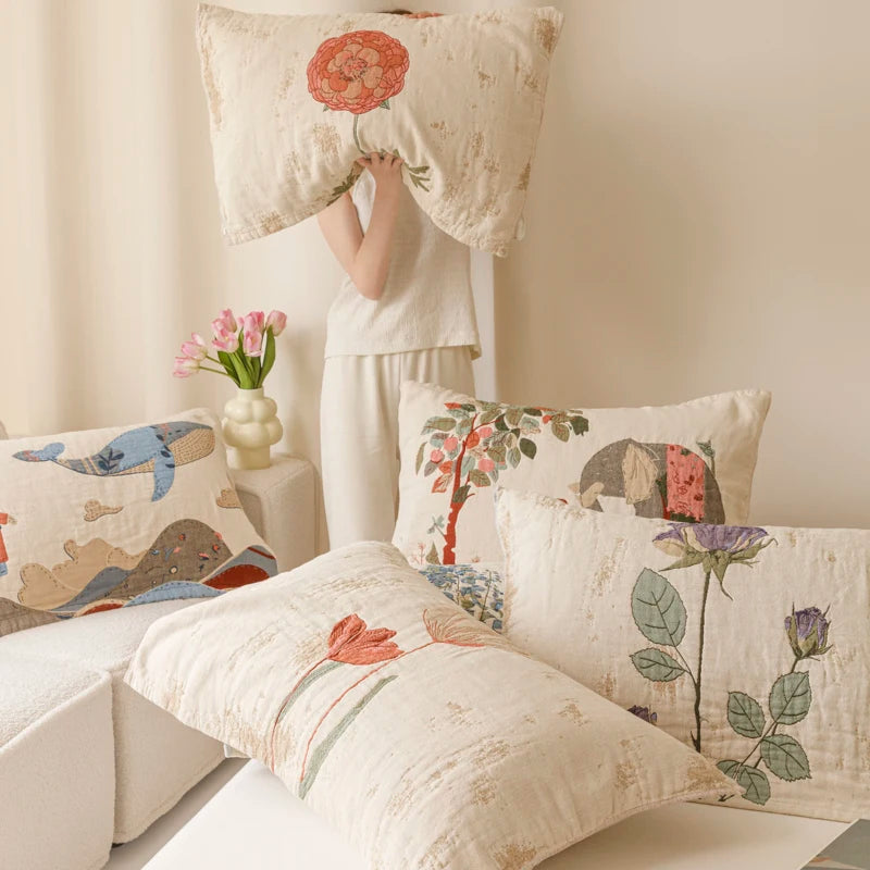 Mode-Kissenbezug – Jacquard Polyester, 52x75cm