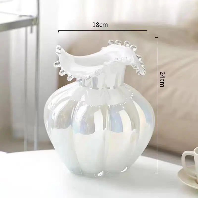 Moderne Glasvase – Handgefertigt – 18x24 cm