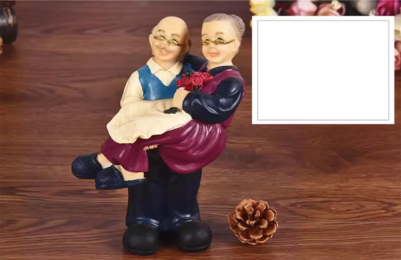 Moderne Resin-Statue – Grosseltern Edition