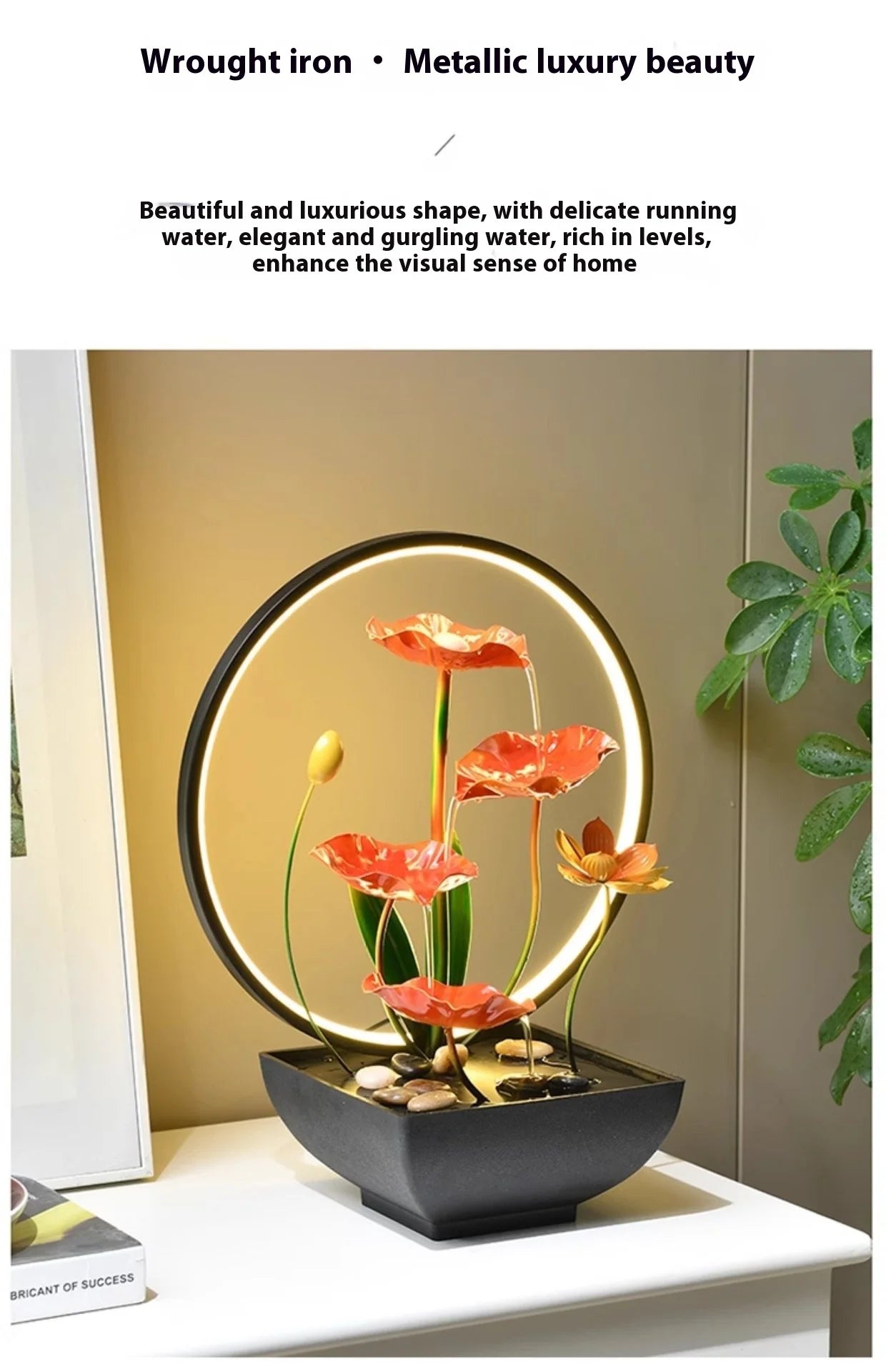 Moderner Brunnen – Minimalistisches Design – 10cm Tisch