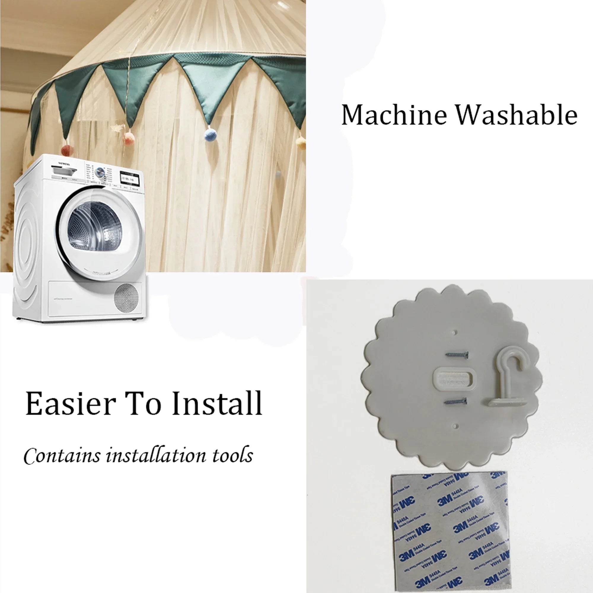 Moskitonetz – Elegantes Polyester-Kuppel – 0.6 x 2.6 m