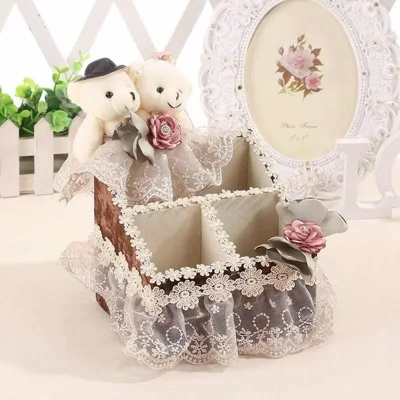 Multifunktions-Aufbewahrungskorb – Europäischer Stil – 29x18x14cm