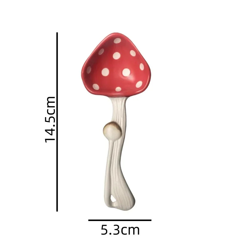 Mushroom Keramiktasse – Cartoon-Design mit Deckel