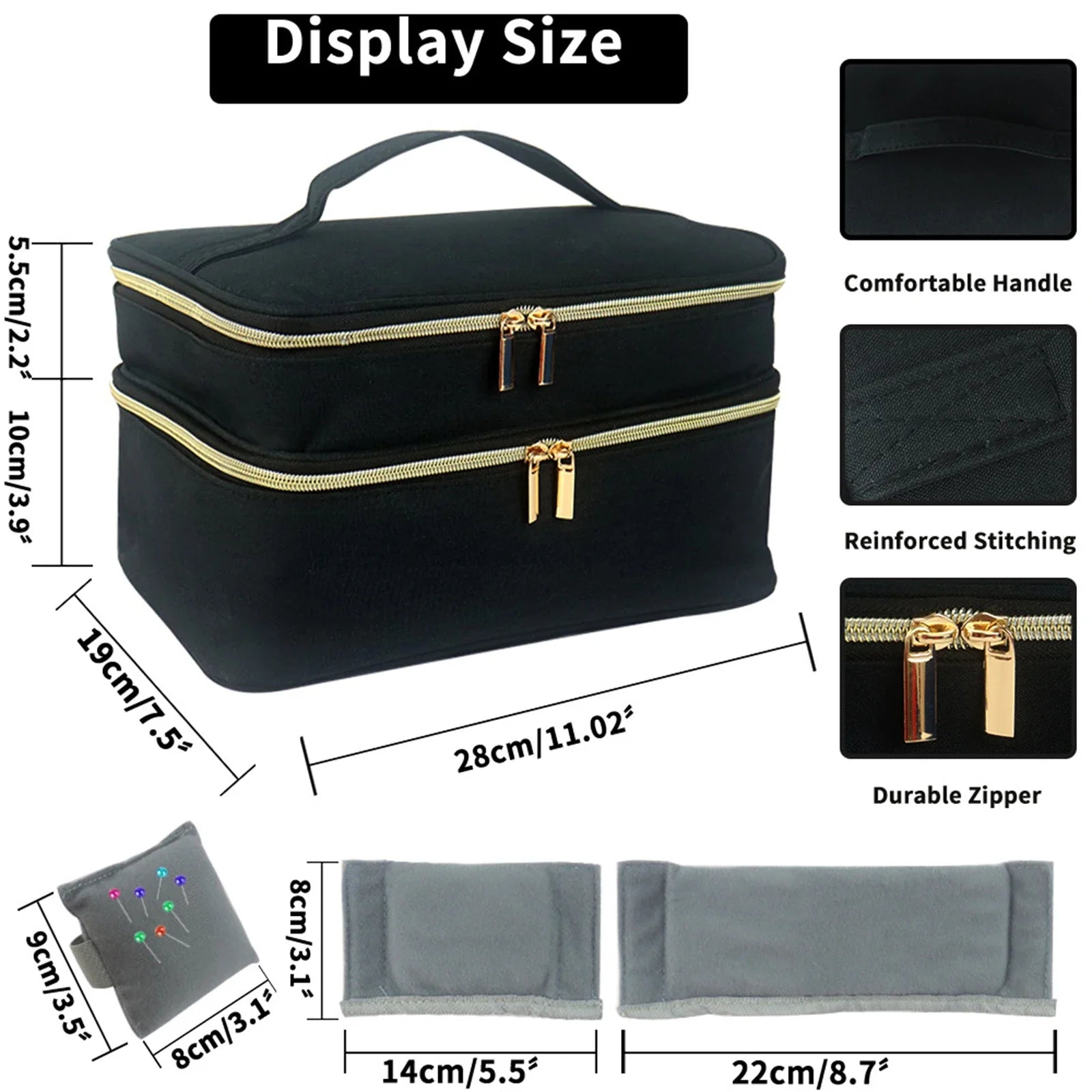 Nähbedarf Tasche – Polyester Reiseetui – Grosse Kapazität