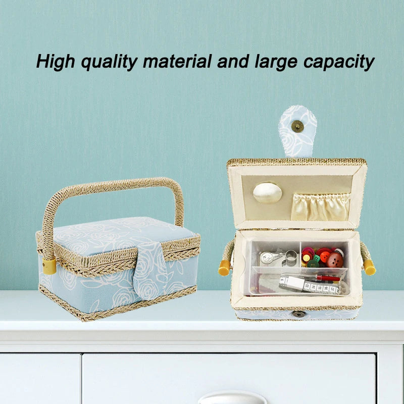 Nähkorb – Kompakt & Stilvoll – Tragbare Aufbewahrung