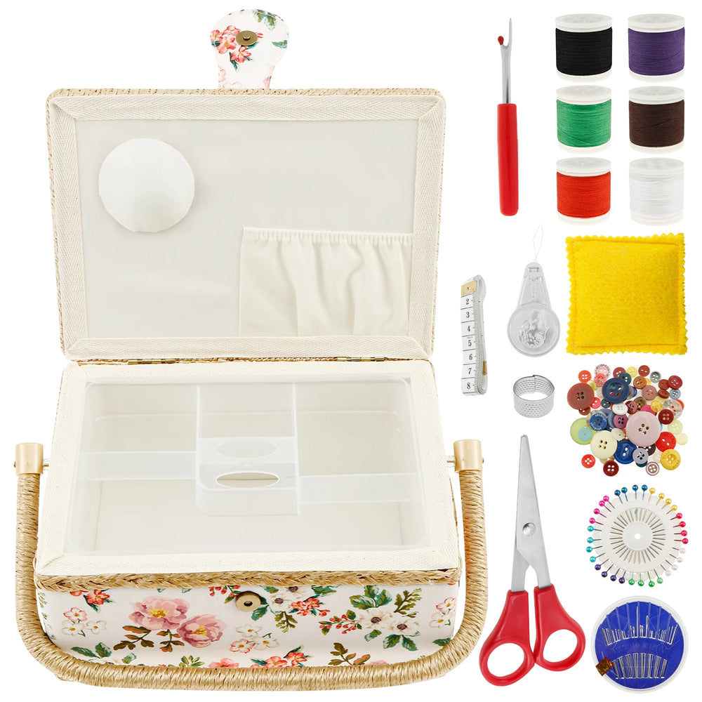 Nähwerkzeug-Korb – Vintage Design – 24x17.5x13 cm