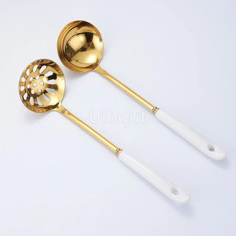 Nordic Gold Edelstahl Utensilienhalter – Set Optionen
