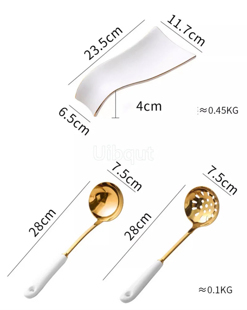 Nordic Gold Edelstahl Utensilienhalter – Set Optionen