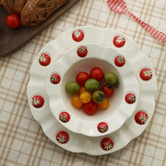 Nordic Keramik Becher Set – Handbemaltes Design