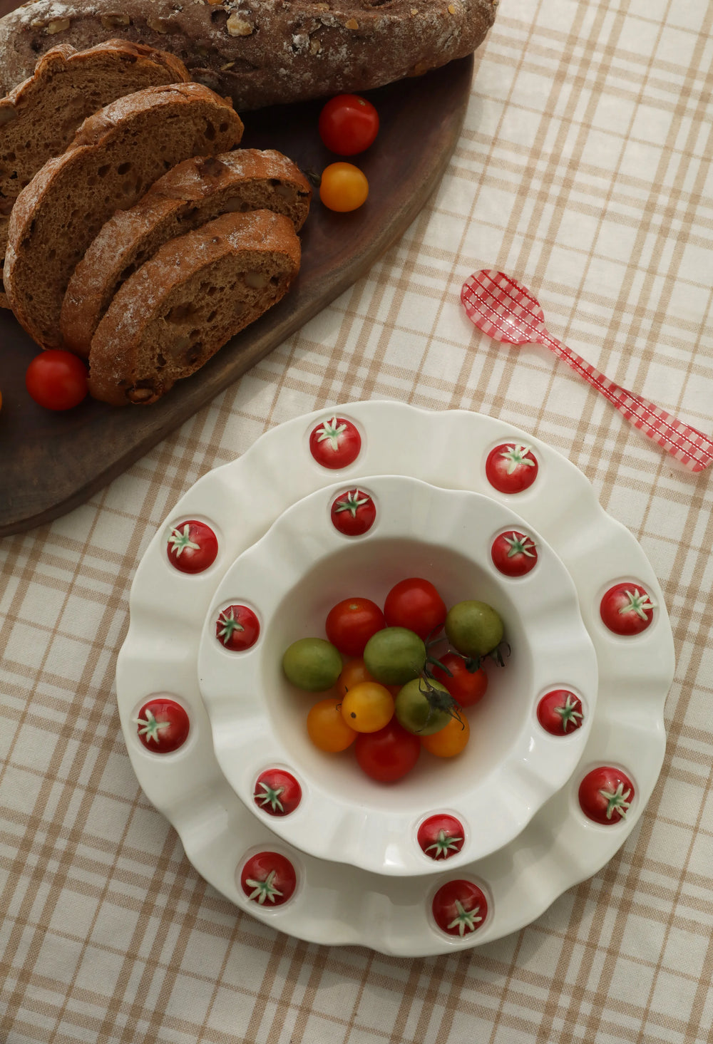 Nordic Keramik Becher Set – Handbemaltes Design