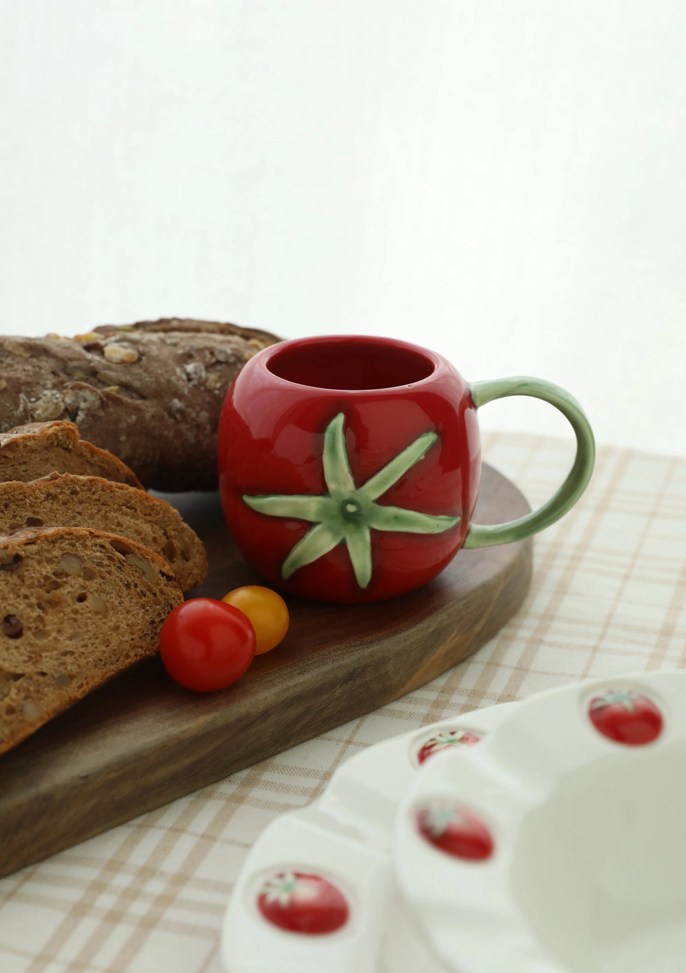 Nordic Keramik Becher Set – Handbemaltes Design