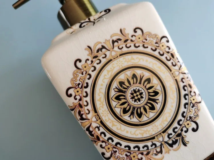 Nordic Vintage Lotionspender – Keramik Design 340ml