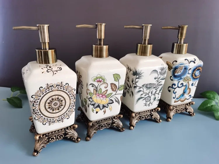 Nordic Vintage Lotionspender – Keramik Design 340ml