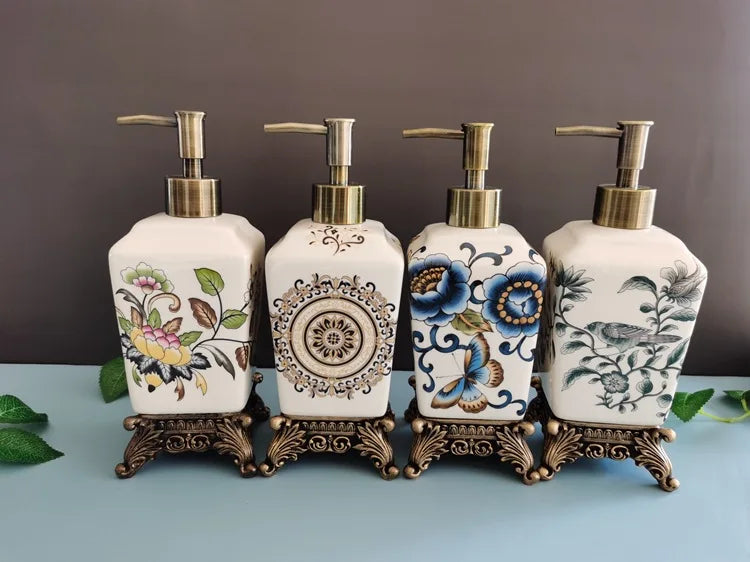 Nordic Vintage Lotionspender – Keramik Design 340ml