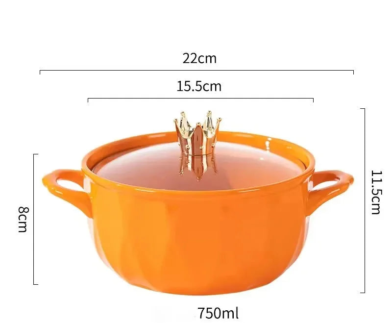 Nordische Keramikschüssel – Porzellan mit Deckel – 16 x 11 cm