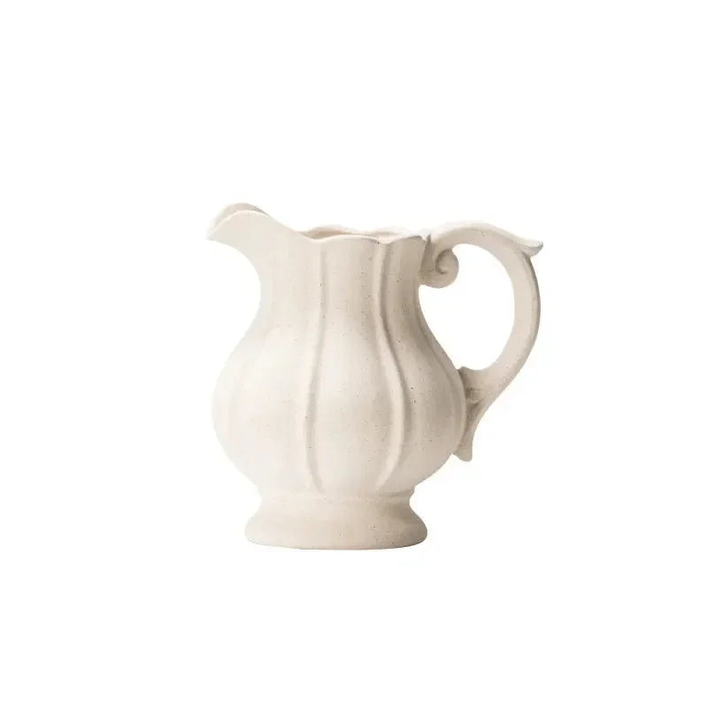 Nordische Keramikvase – Modernes Weiss Porzellan Kunst