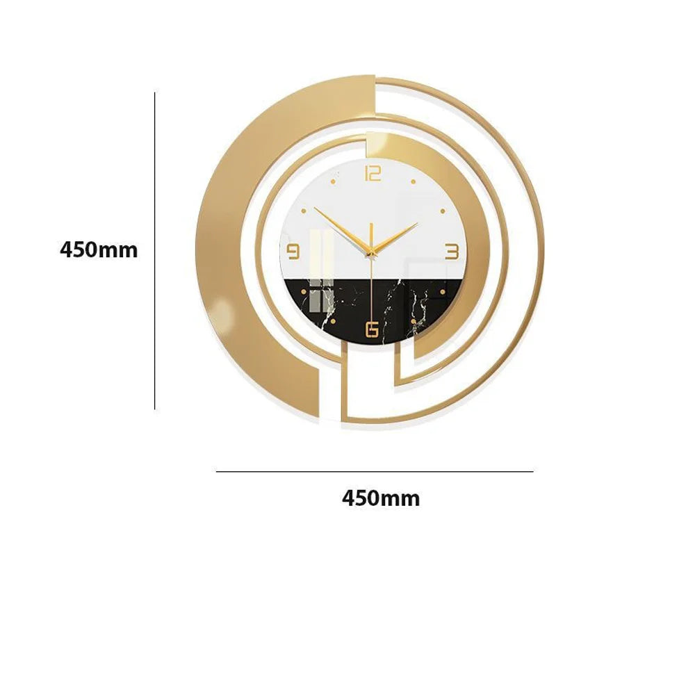 Nordische Wanduhr – Metalldesign – Grosses Format