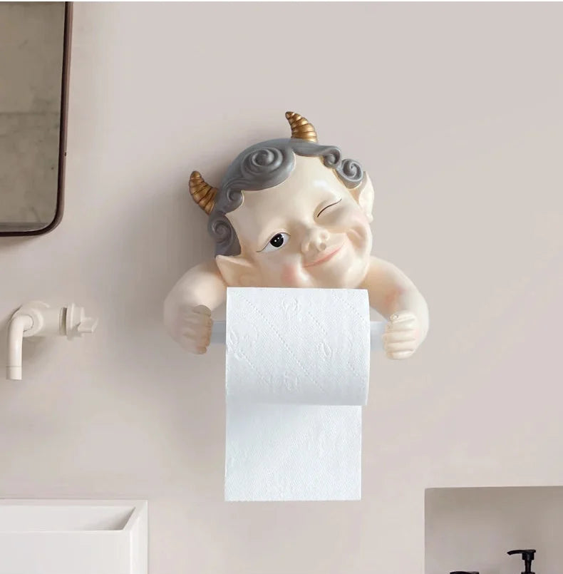 Nordischer Elfen-Tuchhalter – Harz Wandhalterung ohne Bohren