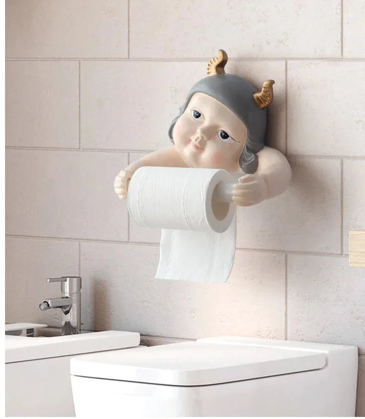 Nordischer Elfen-Tuchhalter – Harz Wandhalterung ohne Bohren