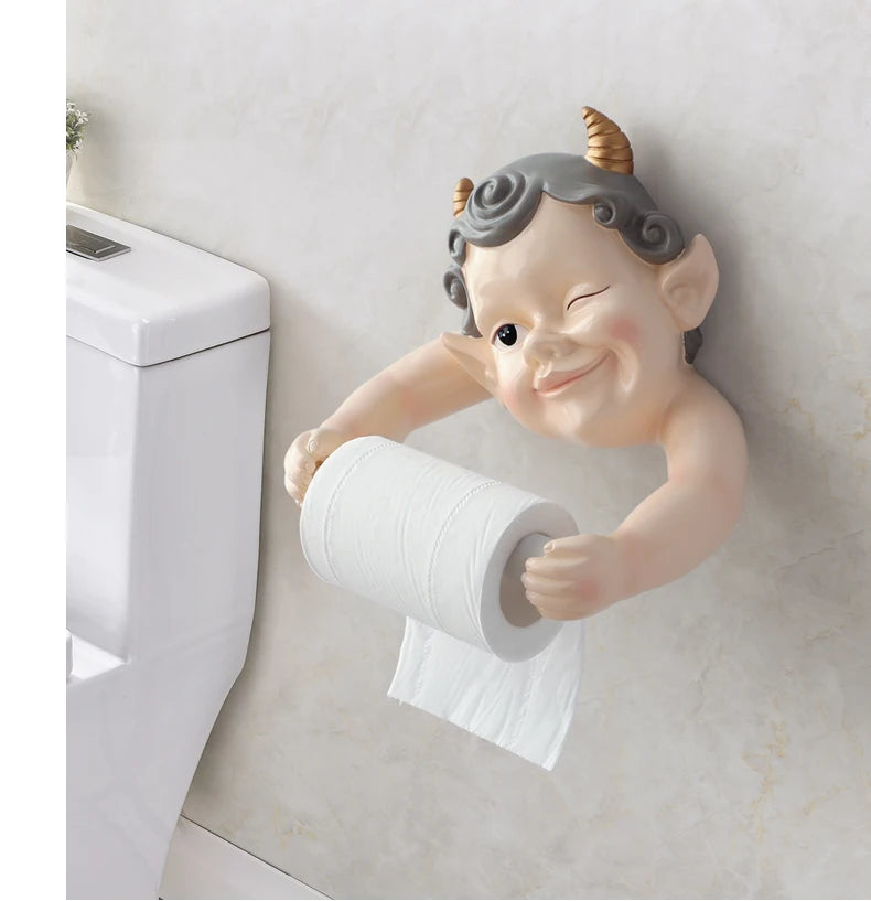 Nordischer Elfen-Tuchhalter – Harz Wandhalterung ohne Bohren