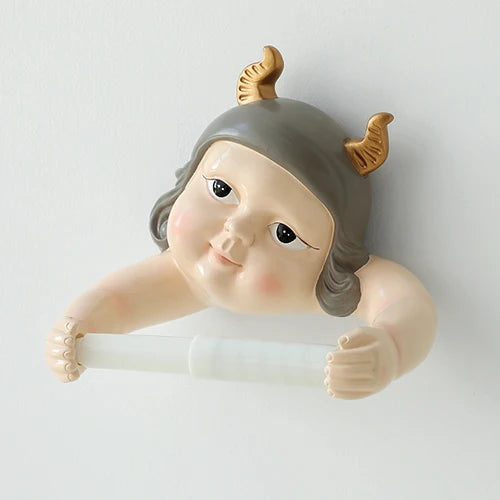 Nordischer Elfen-Tuchhalter – Harz Wandhalterung ohne Bohren