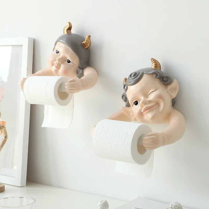 Nordischer Elfen-Tuchhalter – Harz Wandhalterung ohne Bohren