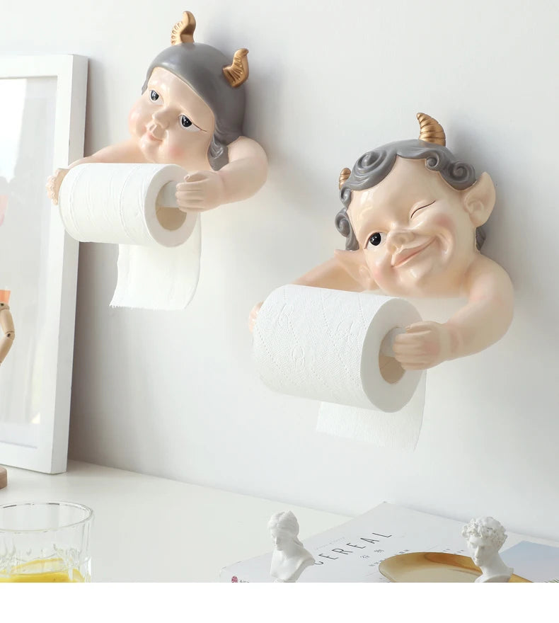 Nordischer Elfen-Tuchhalter – Harz Wandhalterung ohne Bohren