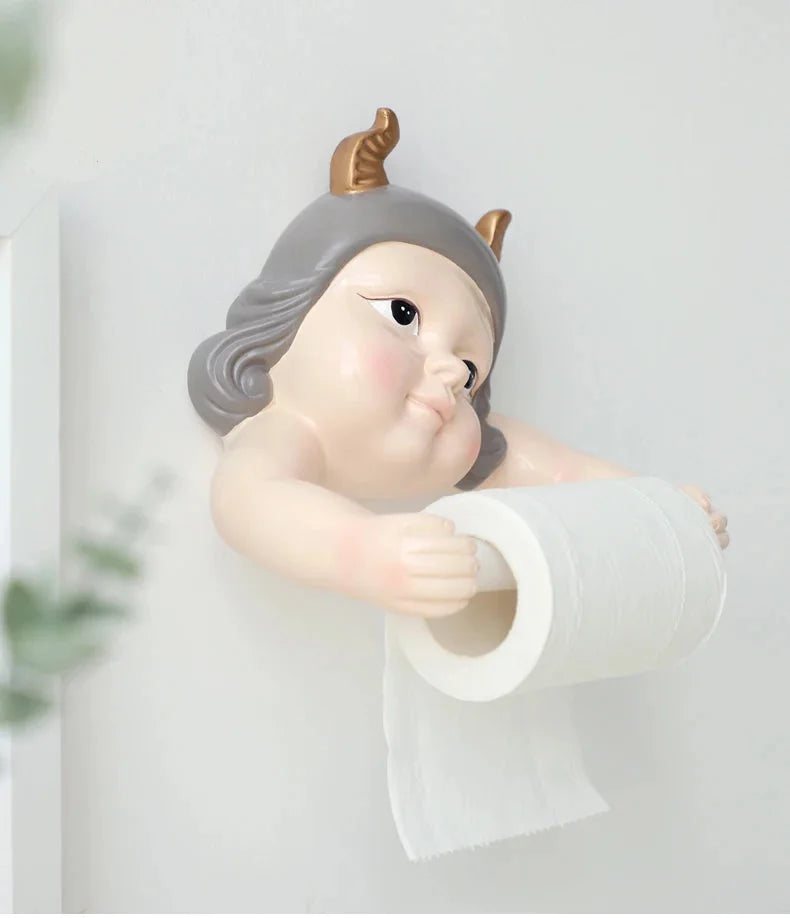 Nordischer Elfen-Tuchhalter – Harz Wandhalterung ohne Bohren