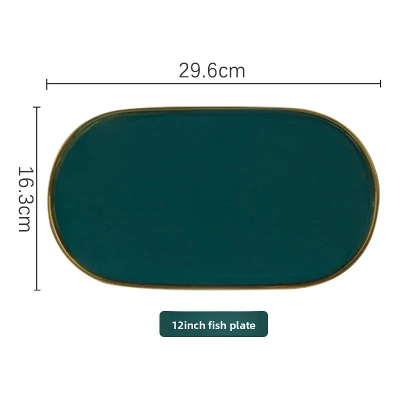 Nordisches Keramikgeschirr – Elegantes Design mit Goldrand