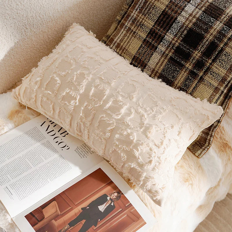 Nordisches Kissenbezug – Florales Polyester/Baumwolle – 30x50/45x45cm