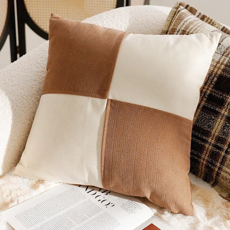 Nordisches Kissenbezug – Florales Polyester/Baumwolle – 30x50/45x45cm