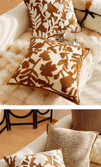 Nordisches Kissenbezug – Florales Polyester/Baumwolle – 30x50/45x45cm