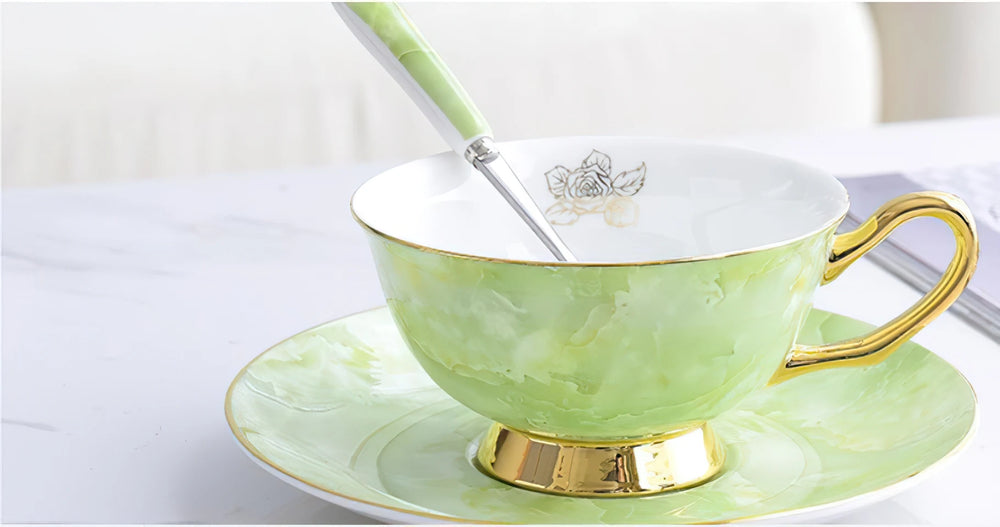 Nordisches Teekannenset – Keramik Handmade mit Goldeinlage