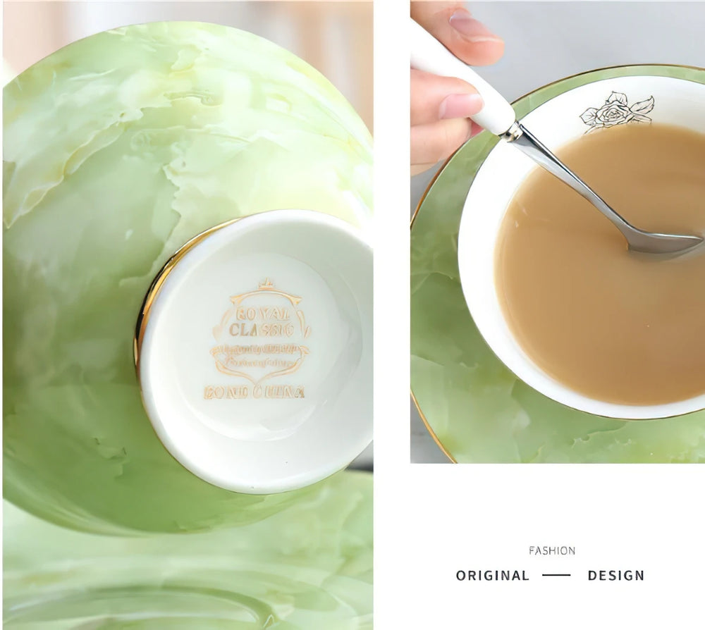 Nordisches Teekannenset – Keramik Handmade mit Goldeinlage