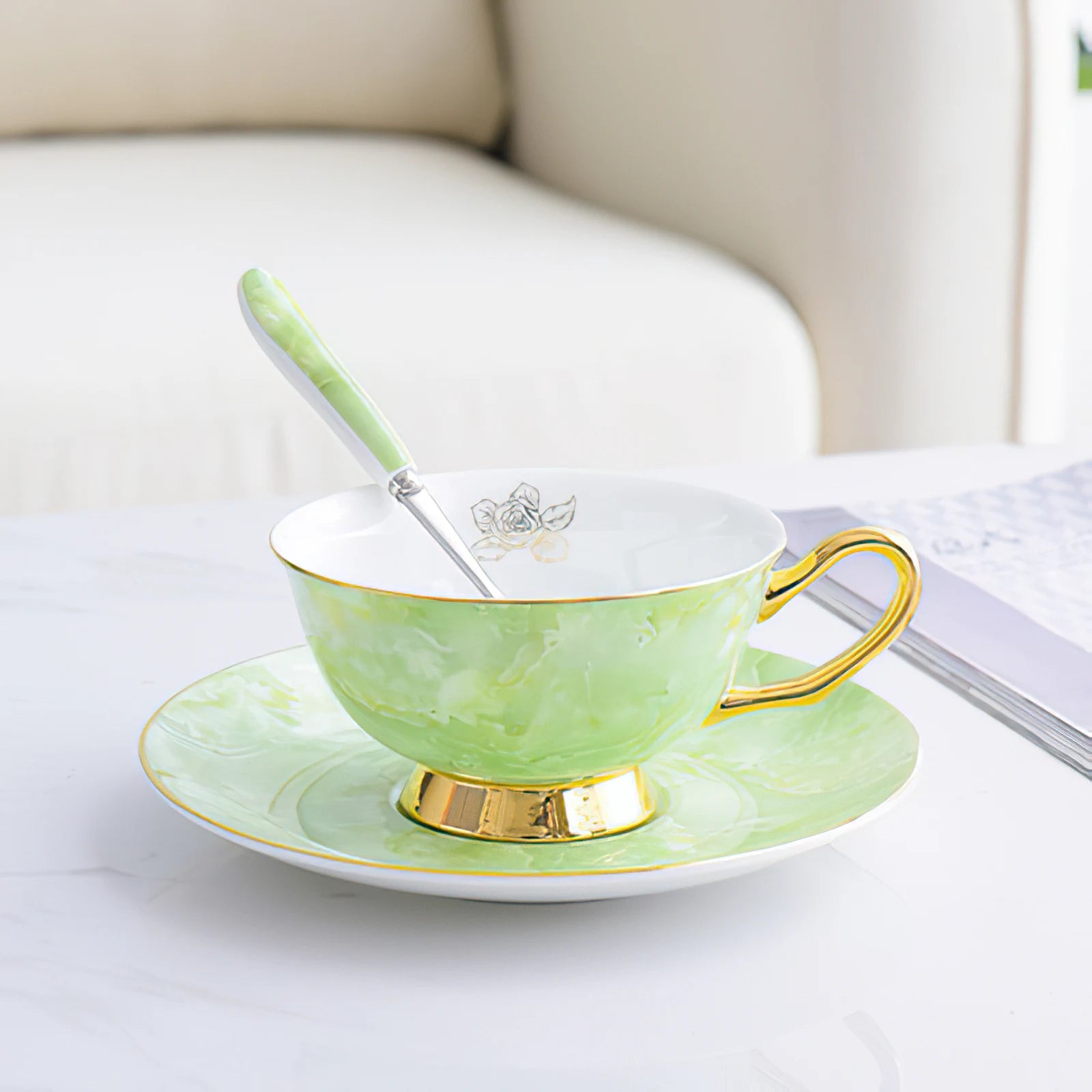 Nordisches Teekannenset – Keramik Handmade mit Goldeinlage