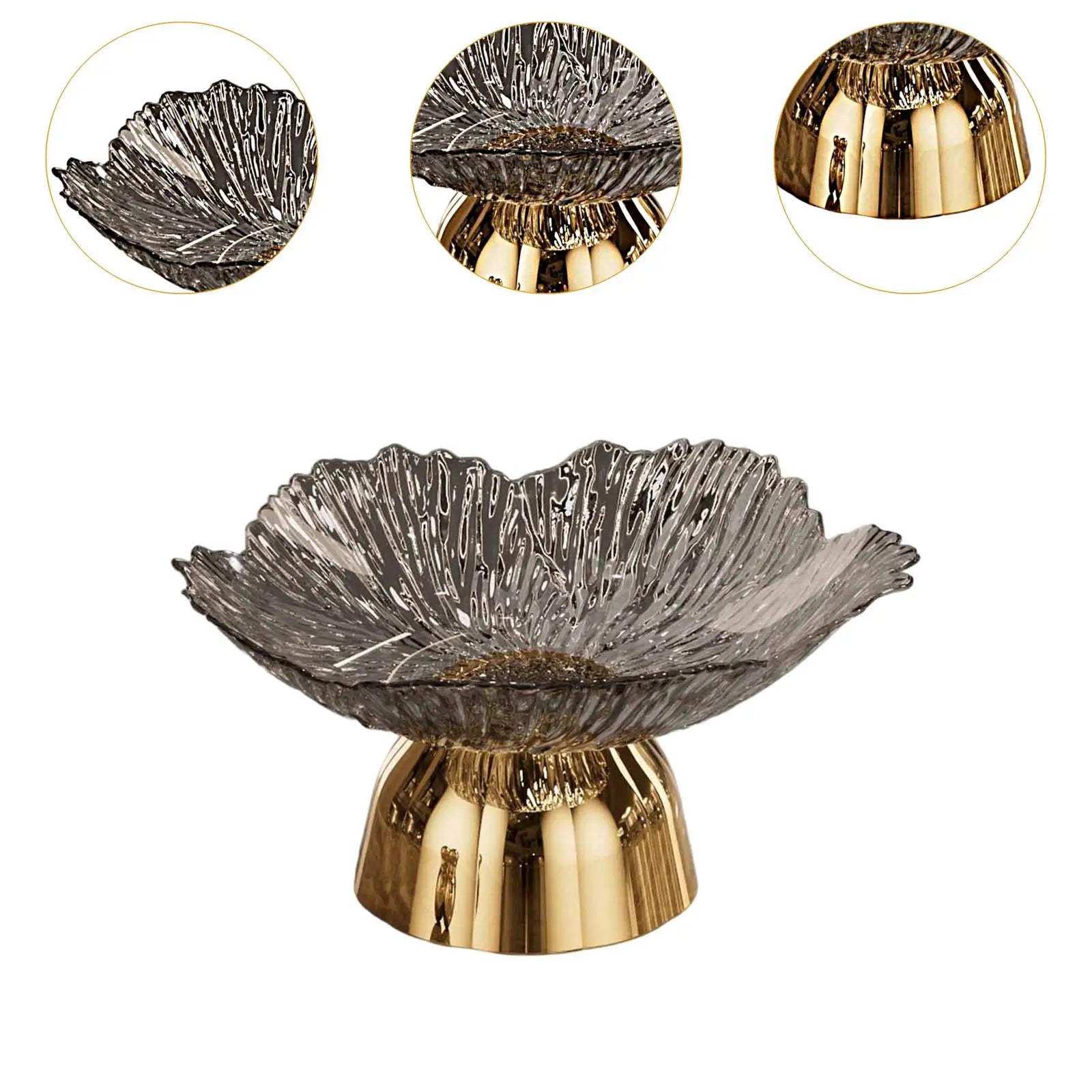 Obstschale mit Sockel – Modernes Design – 24x12 cm Display